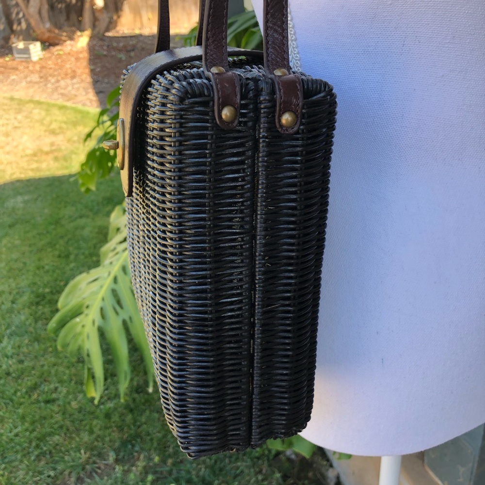 HOBO International Rattan Shoulder Bag - Black - Picture 6 of 14